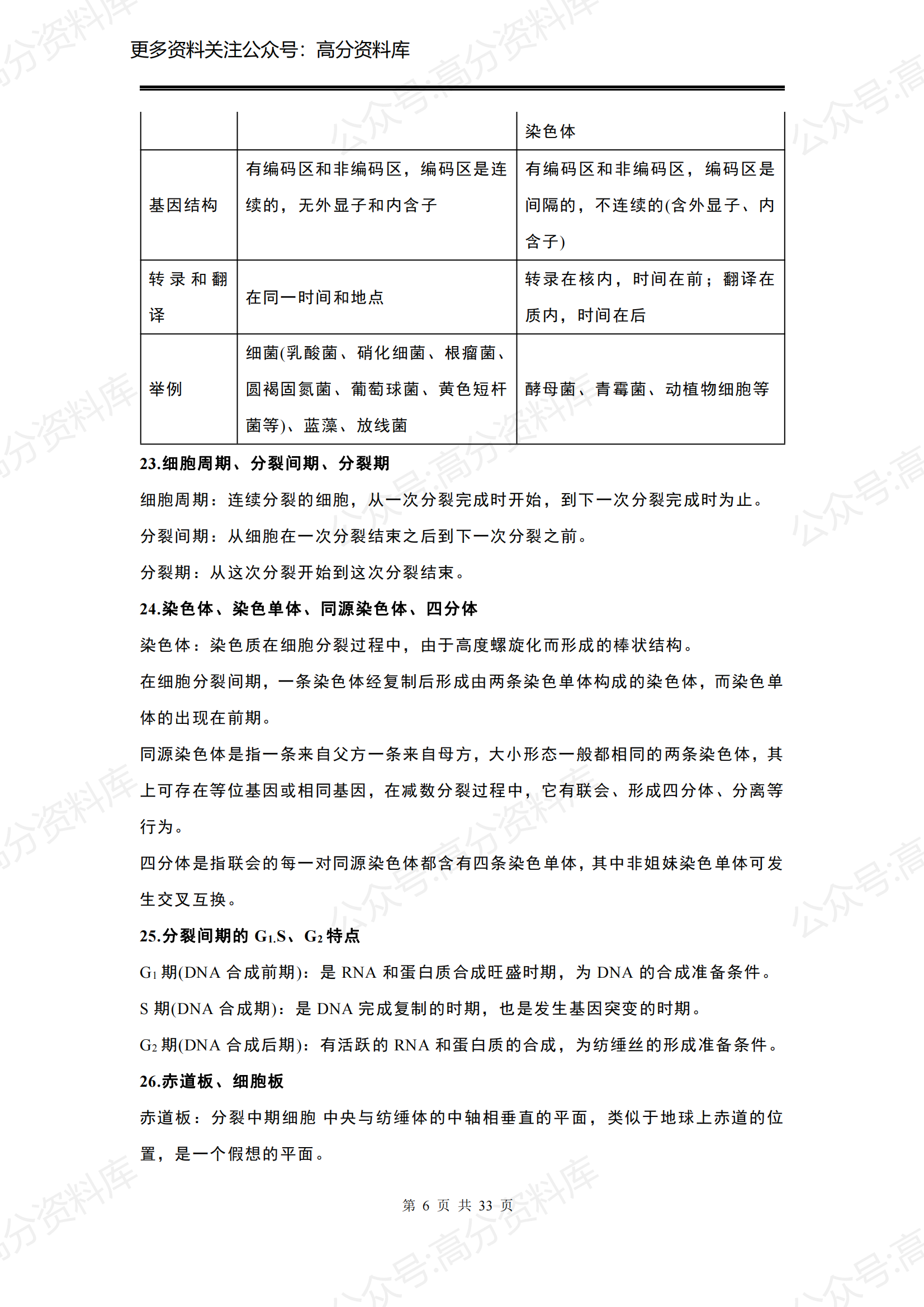 高中生物-高中三年核心知识点177个插图高中生物5