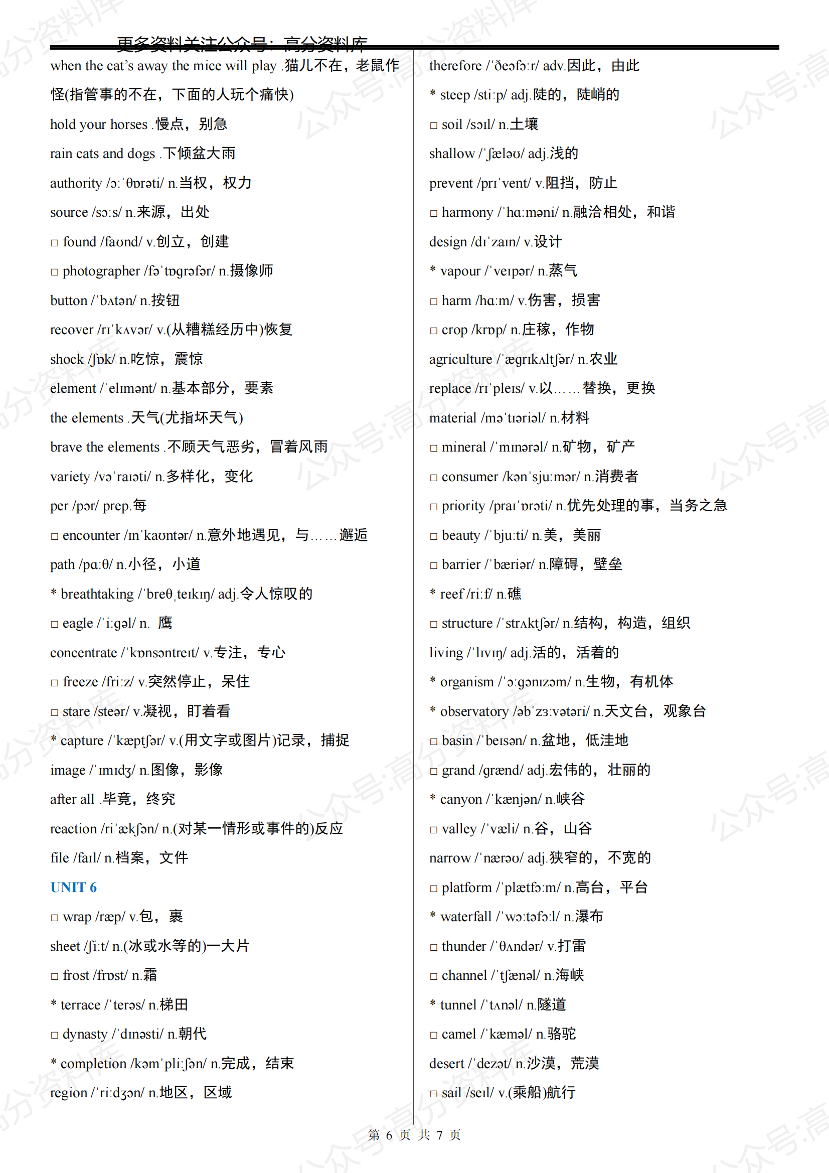 高中英语-外研版高中英语必修第一册单词汇总(2019最新版)插图高中英语5
