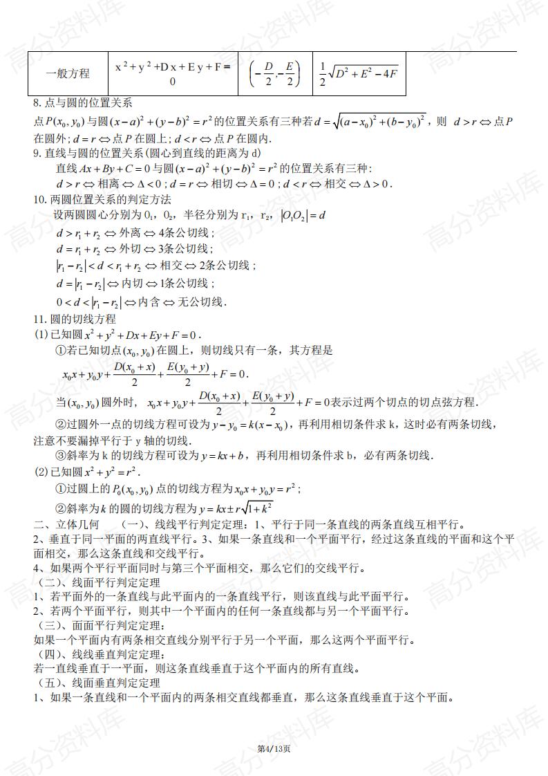 高中数学-高考数学必修1-5公式大全插图高中数学3