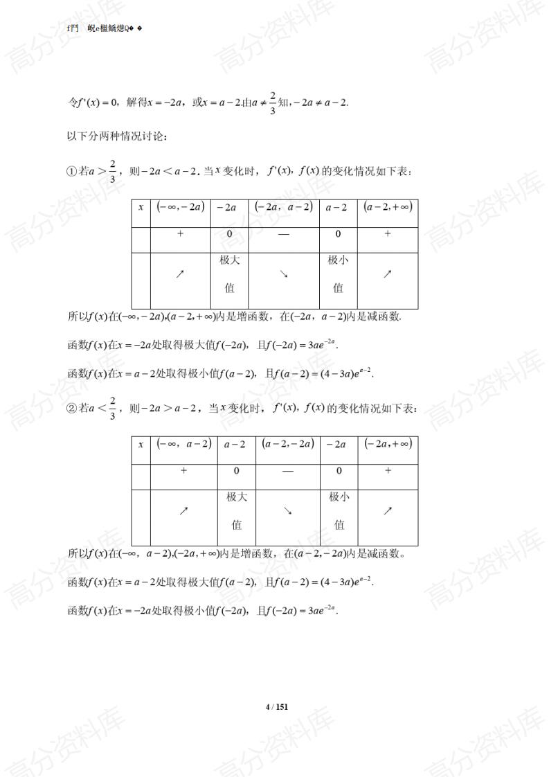 高中数学-历年高考数学导数压轴题型归类总结与解析插图高中数学3