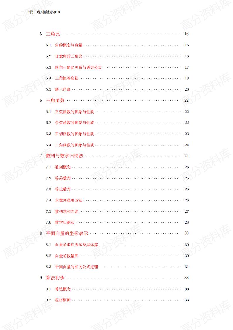 高中数学-高中数学基础知识预习复习必背资料插图高中数学1