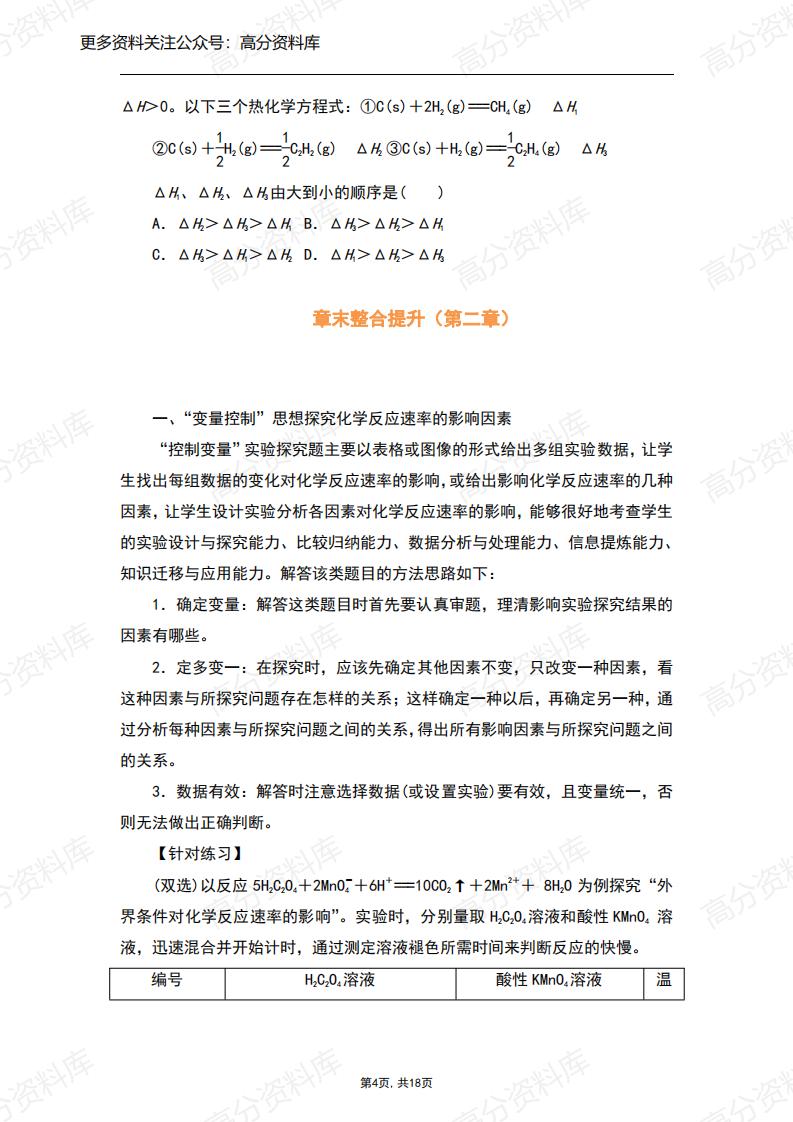 高中化学-新人教版高中化学选修1知识点插图高中化学3