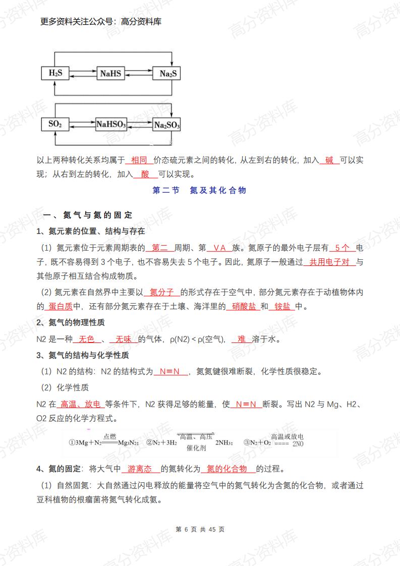 高中化学-新人教版高中化学必修2知识点总结（45页）插图高中化学5