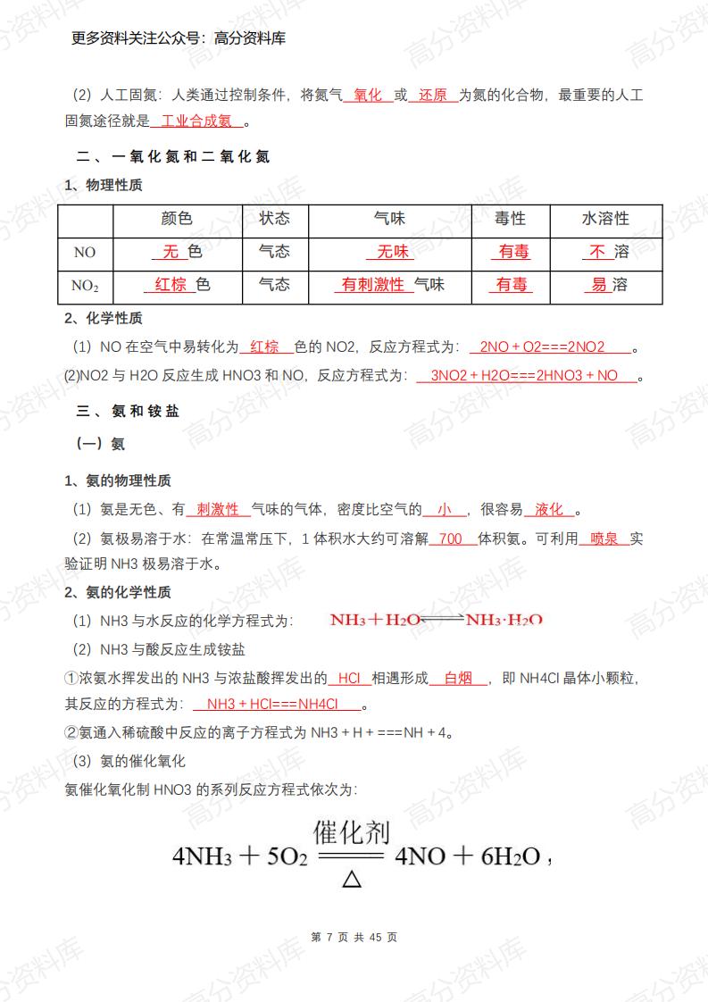 高中化学-新人教版高中化学必修2知识点总结（45页）插图高中化学6