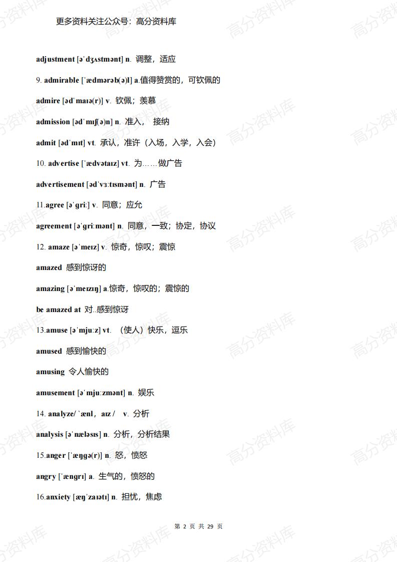 高中英语-高考英语253组词性转换汇总插图高中英语1