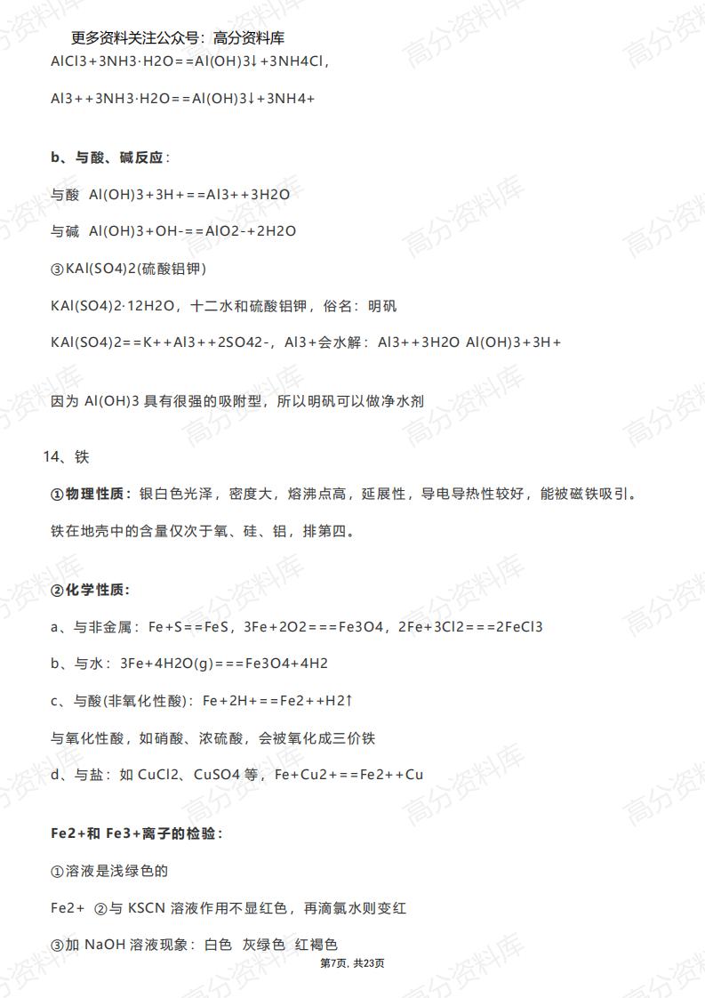 高中化学-知识点整合插图高中化学6