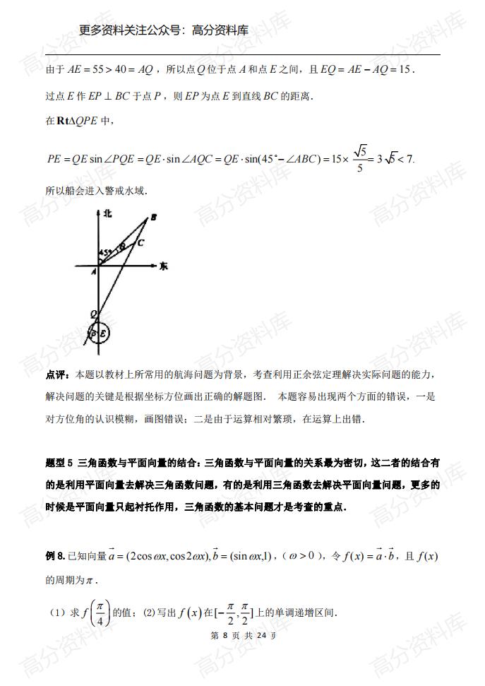 高中数学-专题《三角函数》知识点+命题趋向+考点透析+例题解析插图高中数学7