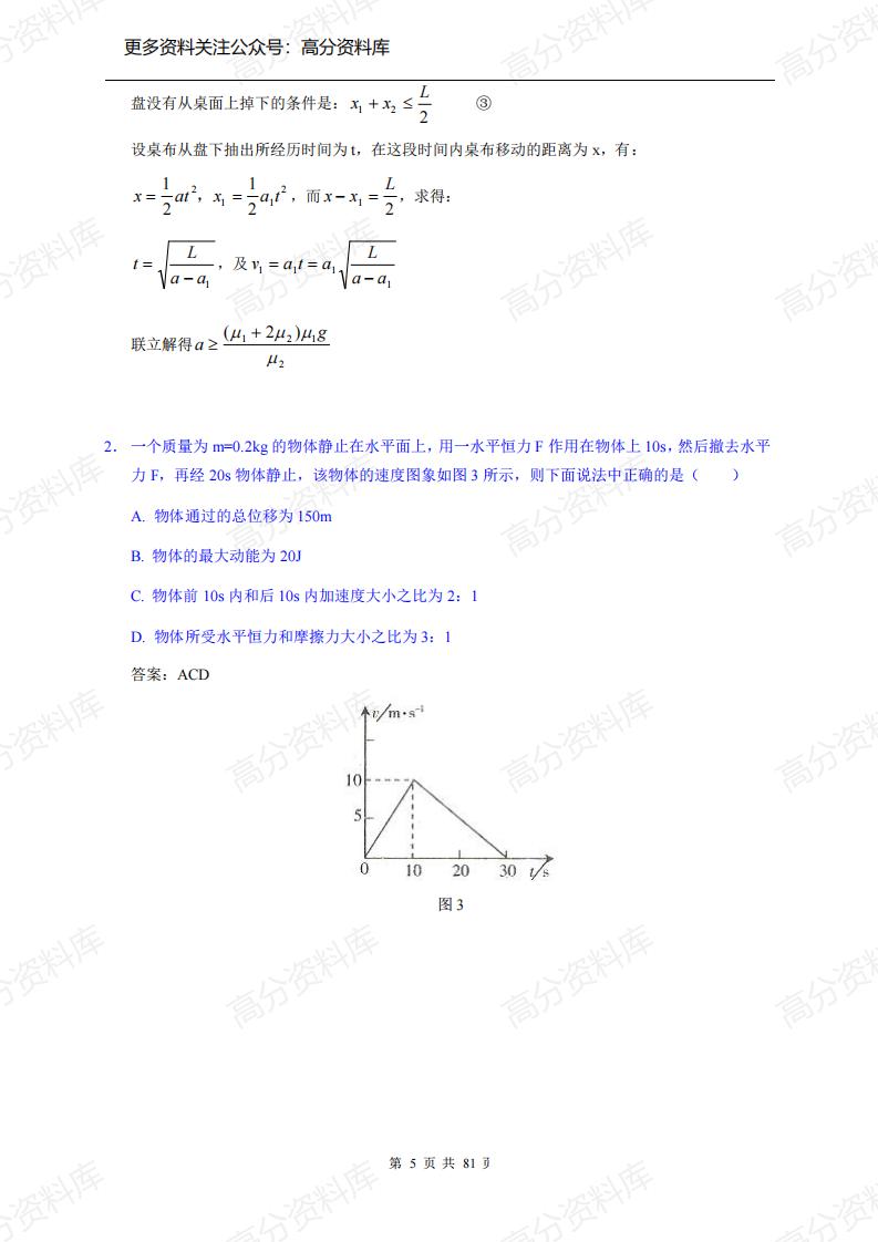 高中物理-解题模型详解(20套精讲)插图高中物理5