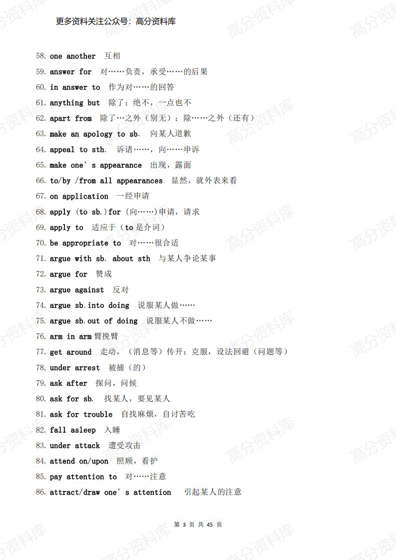 高中英语-新课标教材高中英语短语总结汇总插图高中英语2