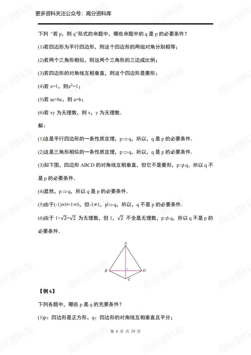 高中数学-人教A版（2019）必修第一册知识点总结插图高中数学5