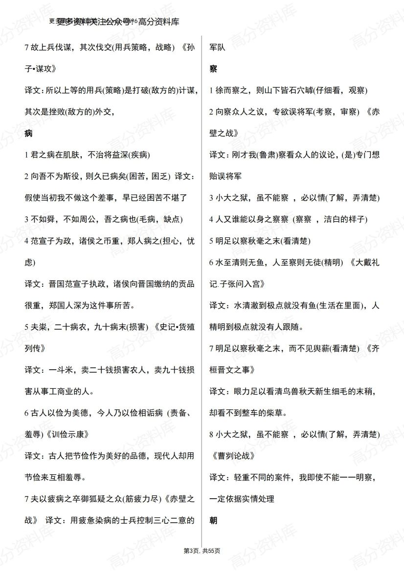 高中语文-高考语文文言文120实词和18虚词插图高中语文2