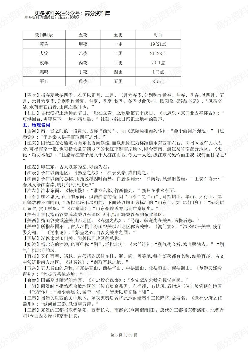 高中语文-全部知识点归纳插图高中语文4