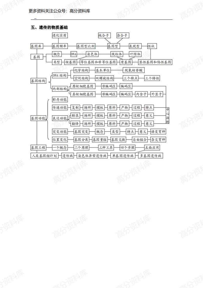 高中生物-知识网络体系（全面）插图高中生物7
