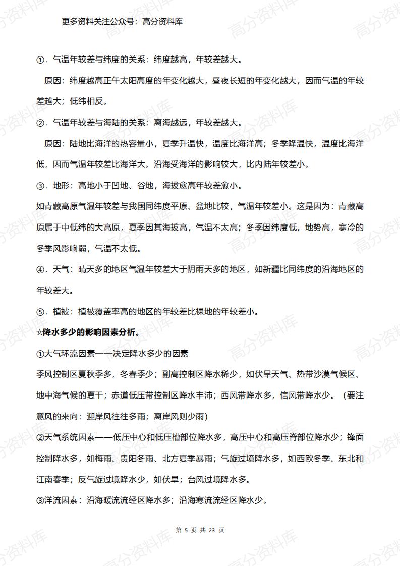 高中地理-简答题万能答题模版插图高中地理4