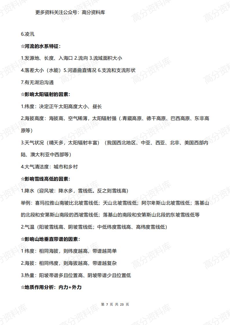 高中地理-简答题万能答题模版插图高中地理6