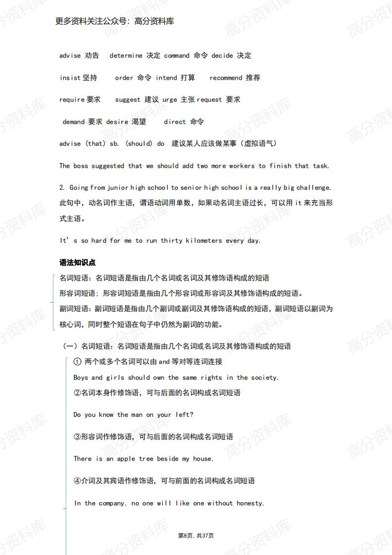 高中英语-人教版必修一期末复习知识梳理插图高中英语7