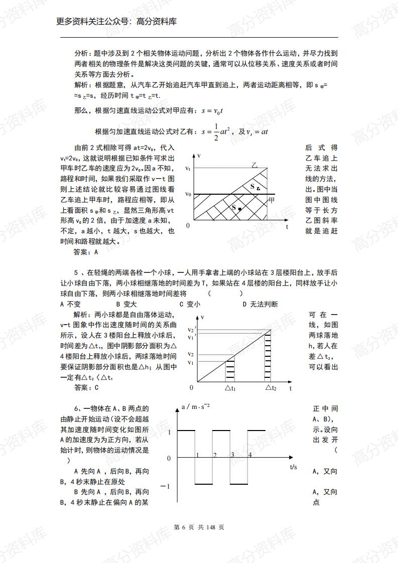 高中物理-23个精典例题专题解析插图高中物理5