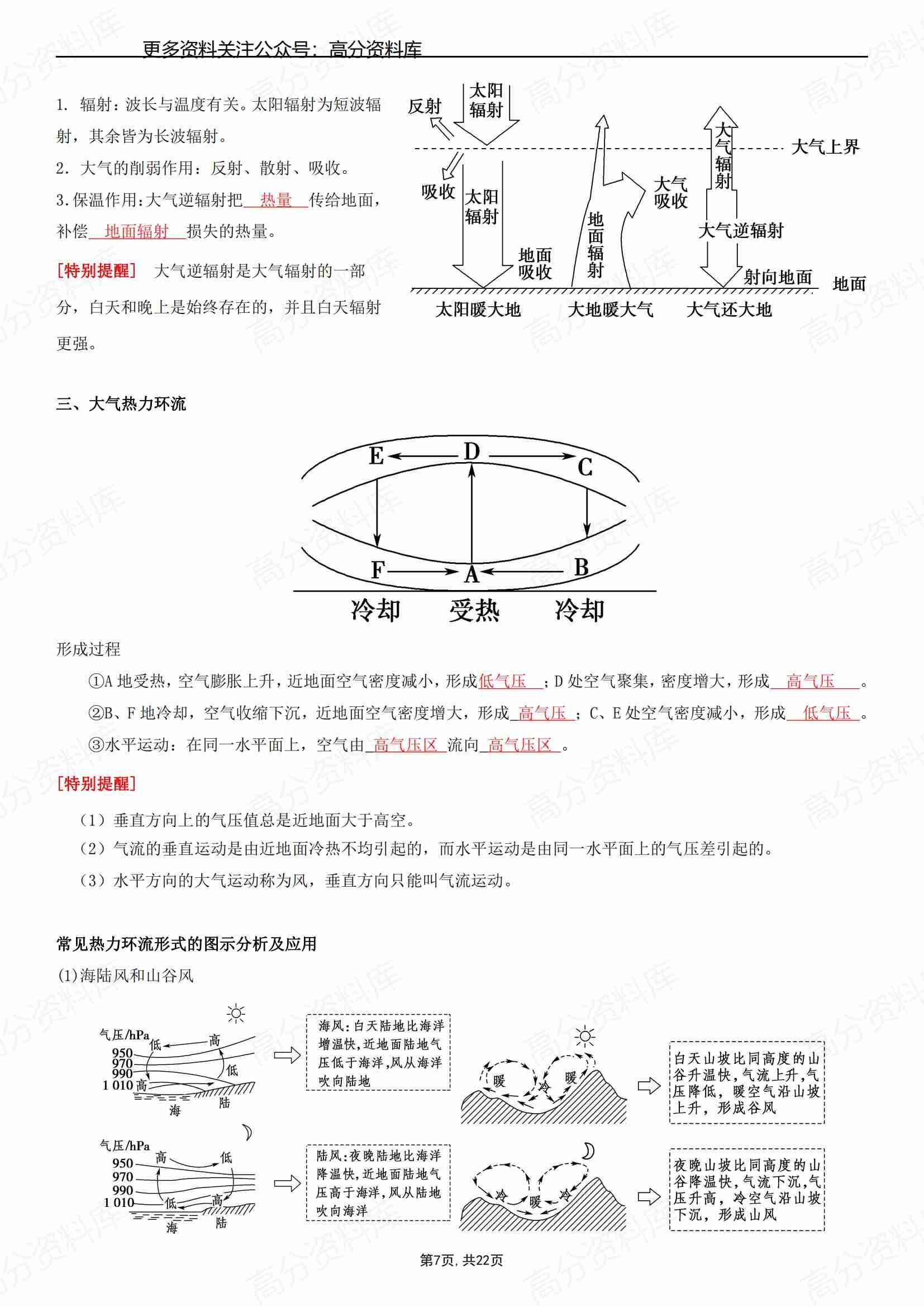 高中地理-新教材必修一知识点总结插图高中地理6