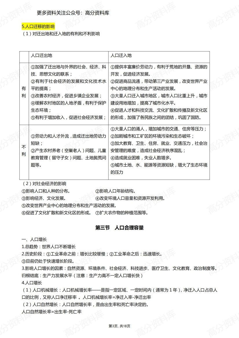 高中地理-新教材必修二知识点总结插图高中地理2