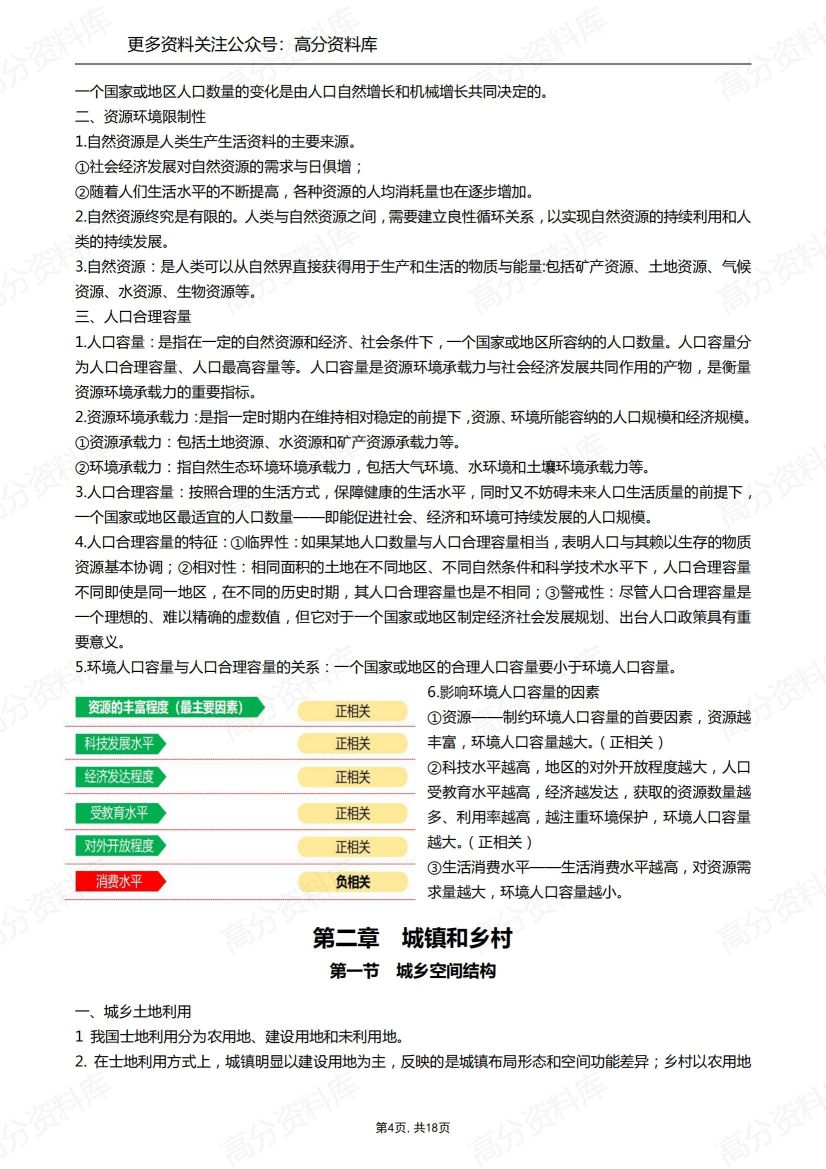 高中地理-新教材必修二知识点总结插图高中地理3