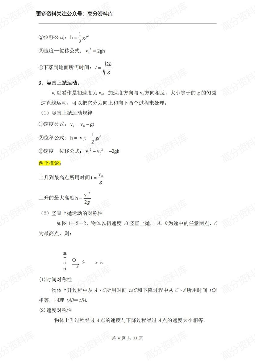 高中物理-考前知识点总结插图高中物理3