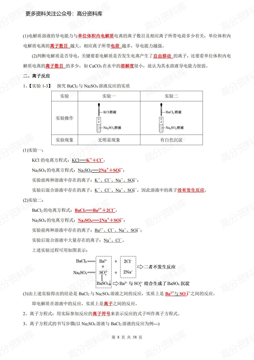 高中化学-新人教版(必修第一册)同步知识清单插图高中化学7