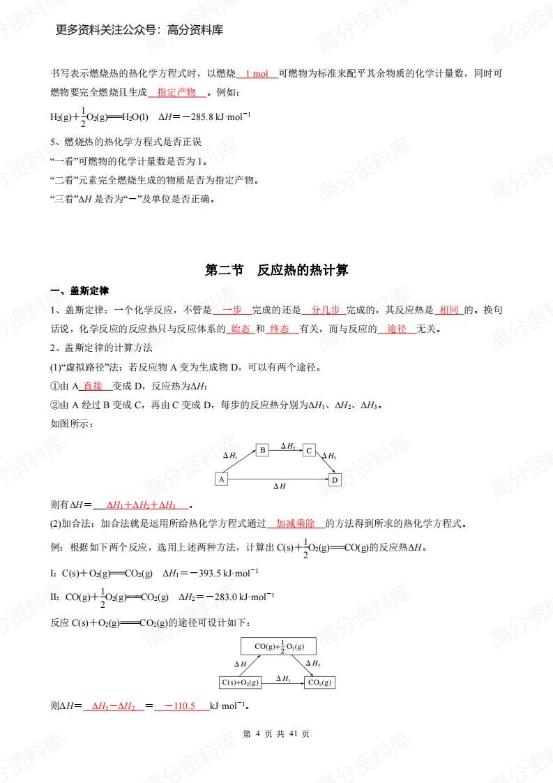 高中化学-新人教版(选修第一册)同步知识清单插图高中化学3