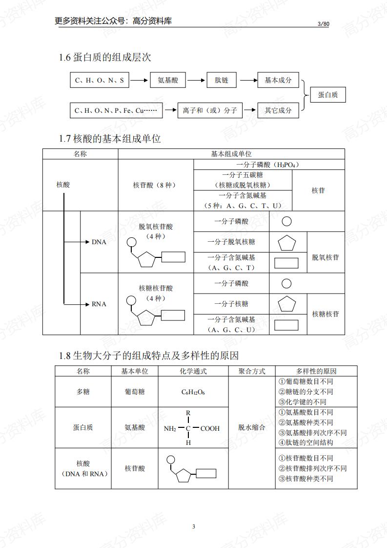 高中生物-知识点归纳汇总插图高中生物2