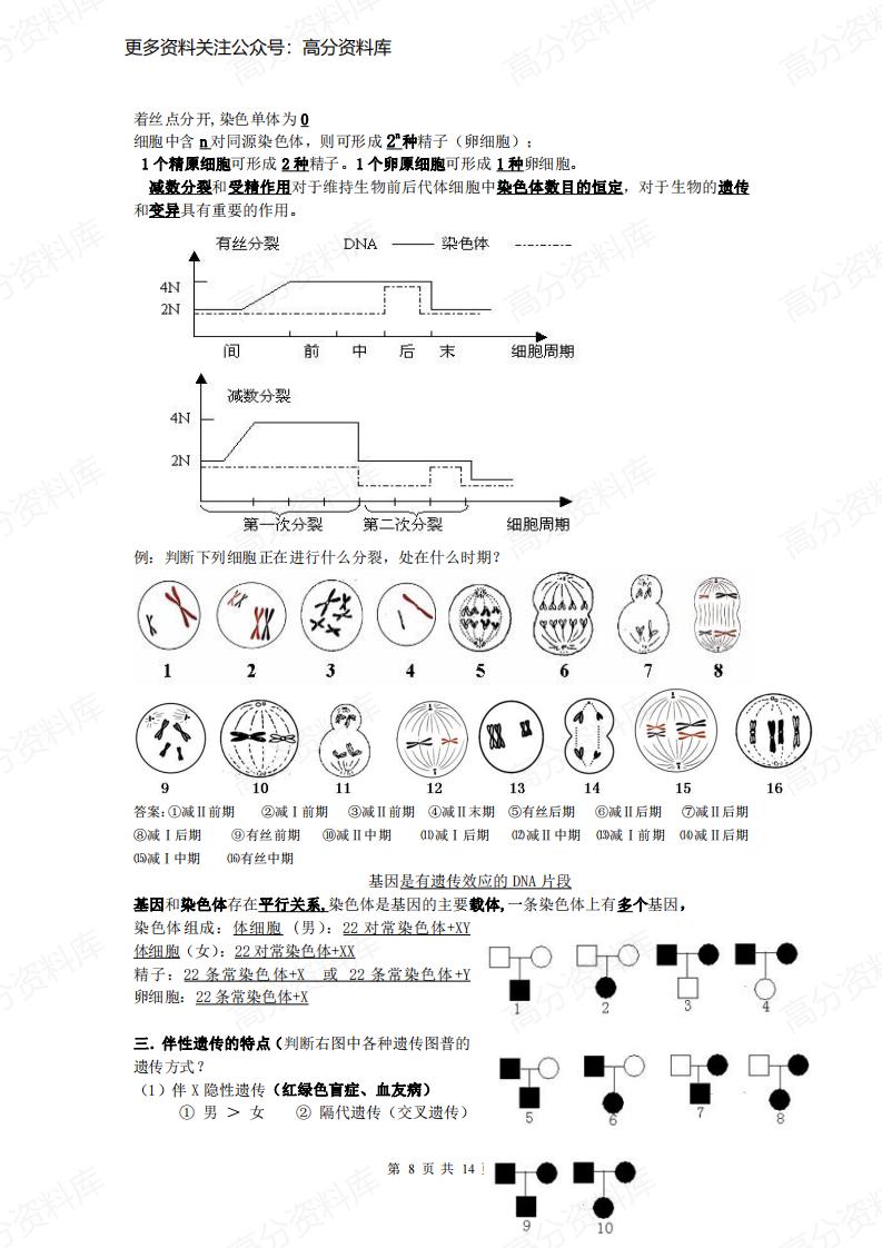 高中生物-会考复习知识点插图高中生物7