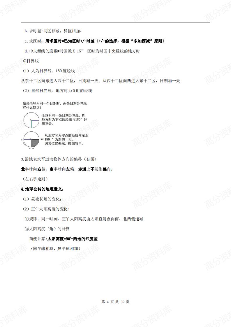 高中地理-新教材人教版（2019）选修1《自然地理基础》知识梳理插图高中地理3