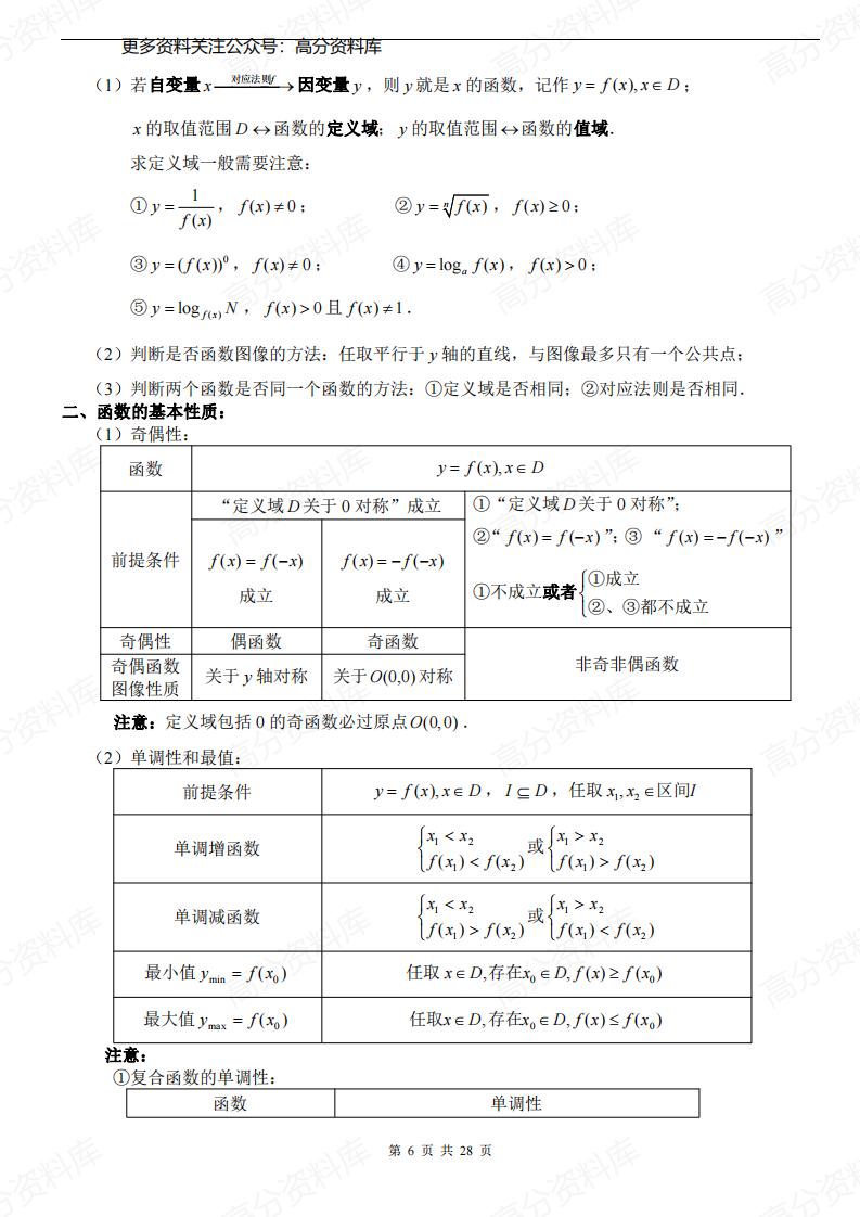高中数学-高一数学知识点汇总讲解大全插图高中数学5