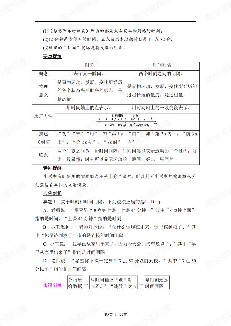 高中物理-新教材人教版必修第一册各章节知识点考点插图高中物理7