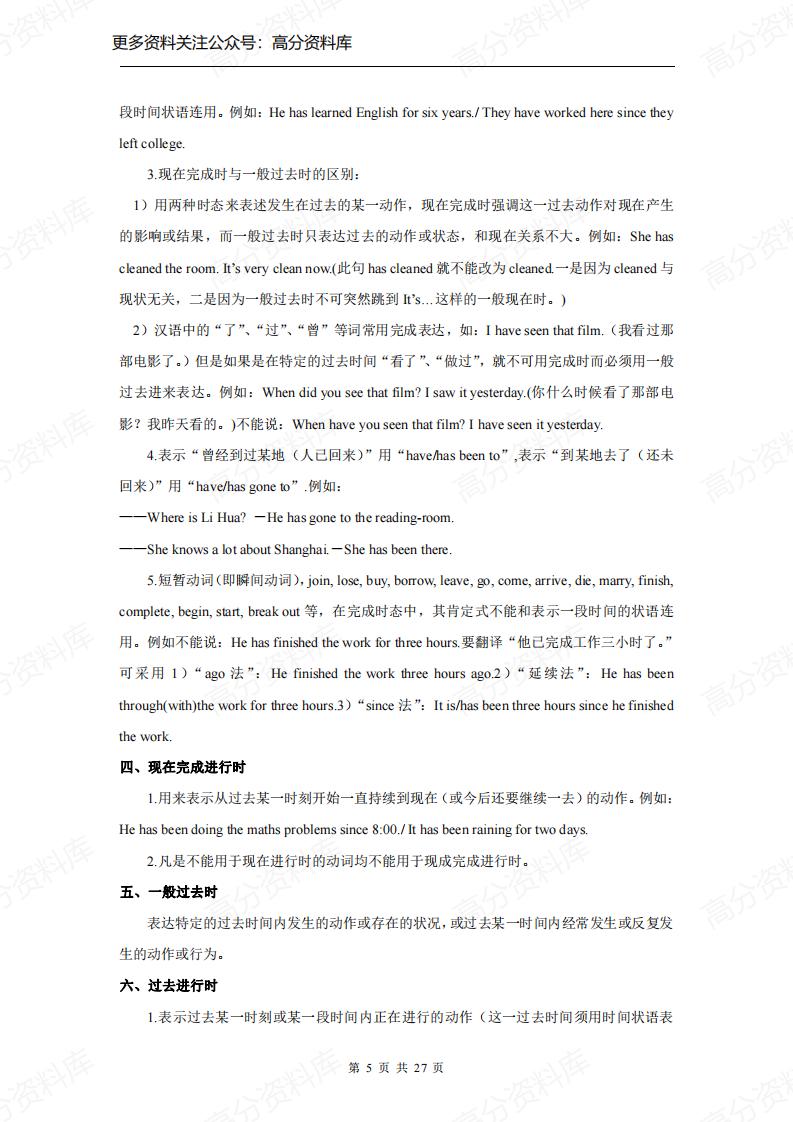 高中英语-新课标人教版重点语法网络图表插图高中英语4