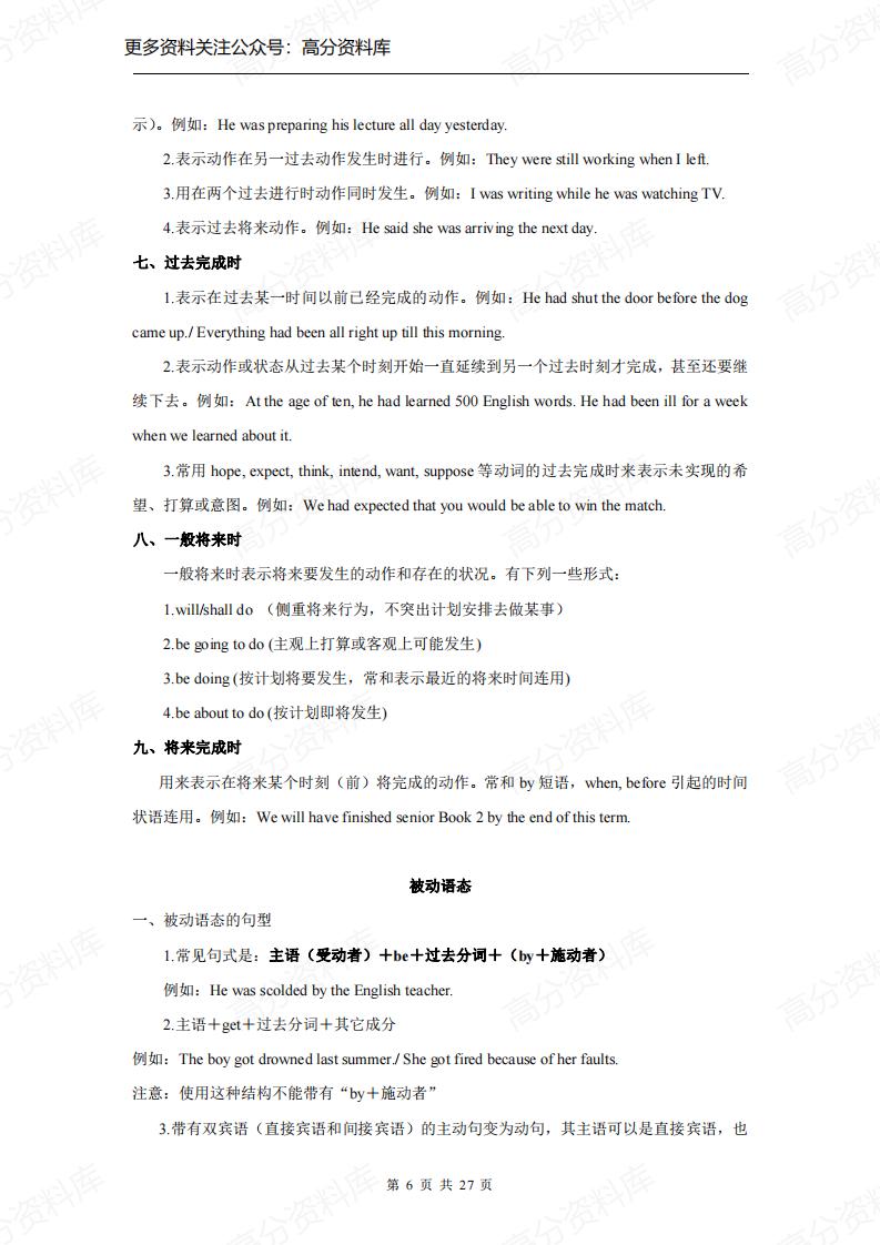 高中英语-新课标人教版重点语法网络图表插图高中英语5