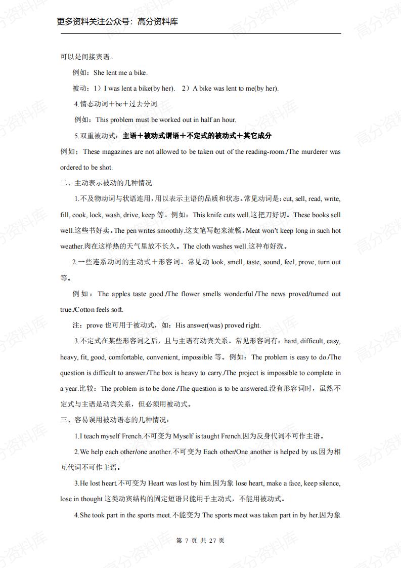 高中英语-新课标人教版重点语法网络图表插图高中英语6