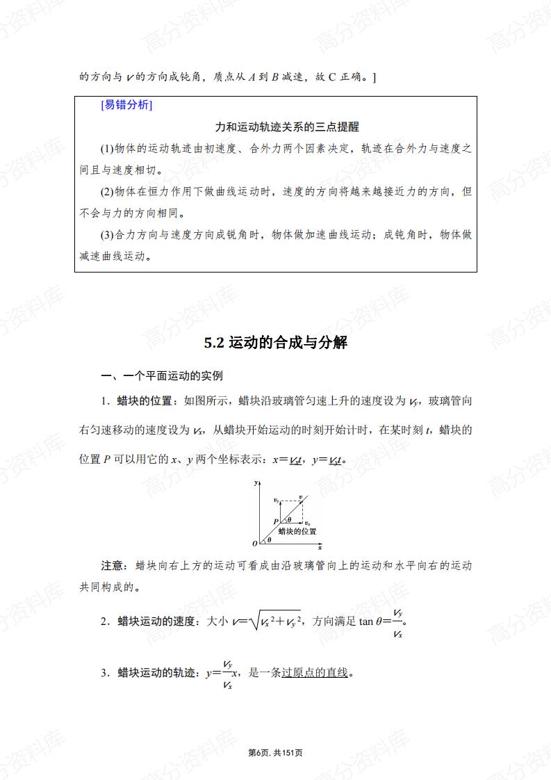 高中物理-新教材人教版必修第二册各章节知识点考点插图高中物理5