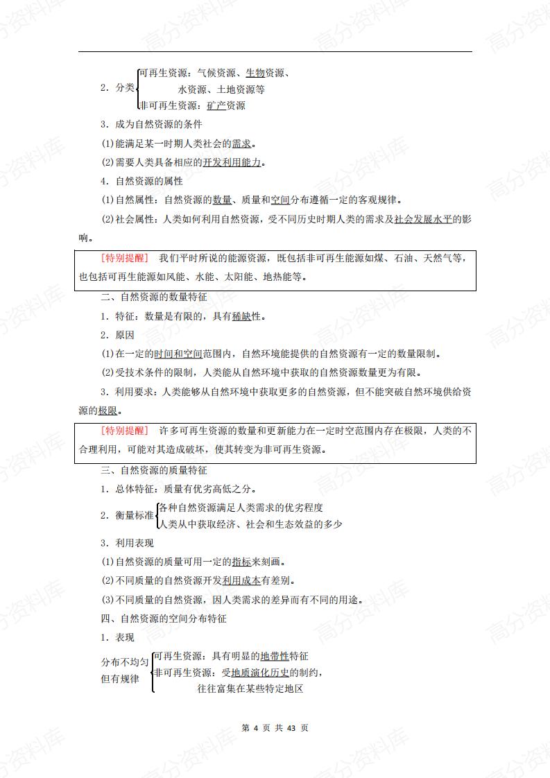 高中地理-新教材人教版（2019）选修3《资源、环境与安全》知识梳理插图高中地理3