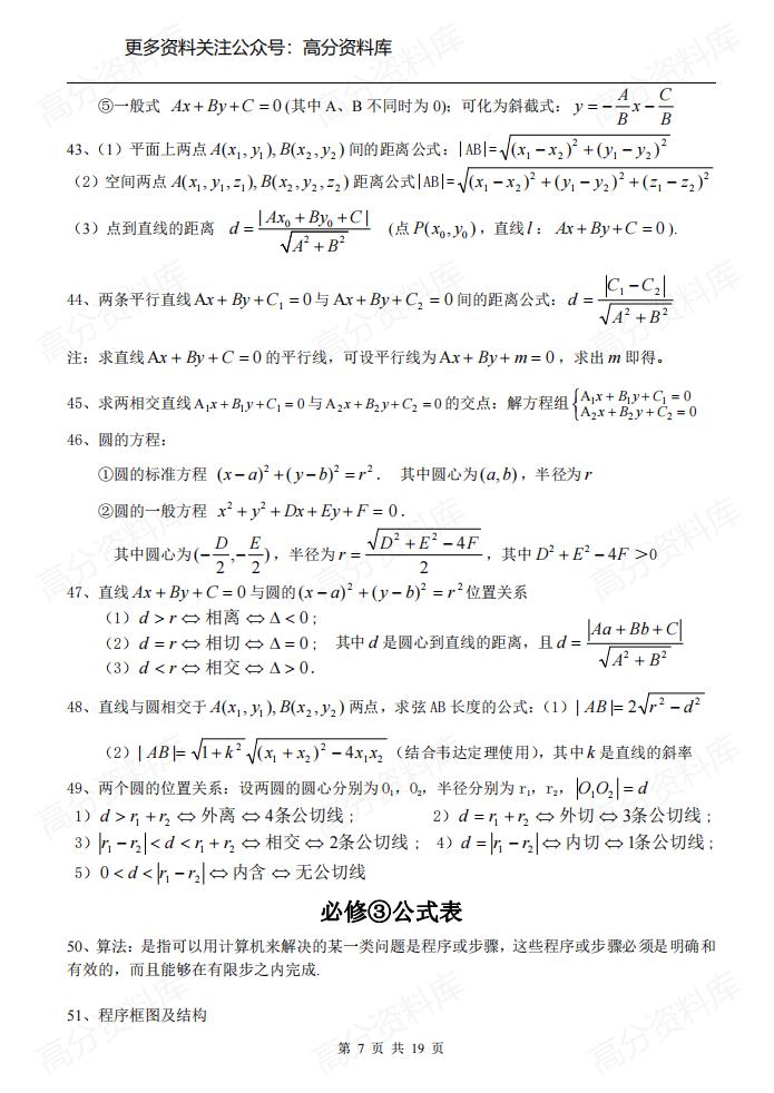 高中数学-新课标必修一至必修五知识点总结插图高中数学6