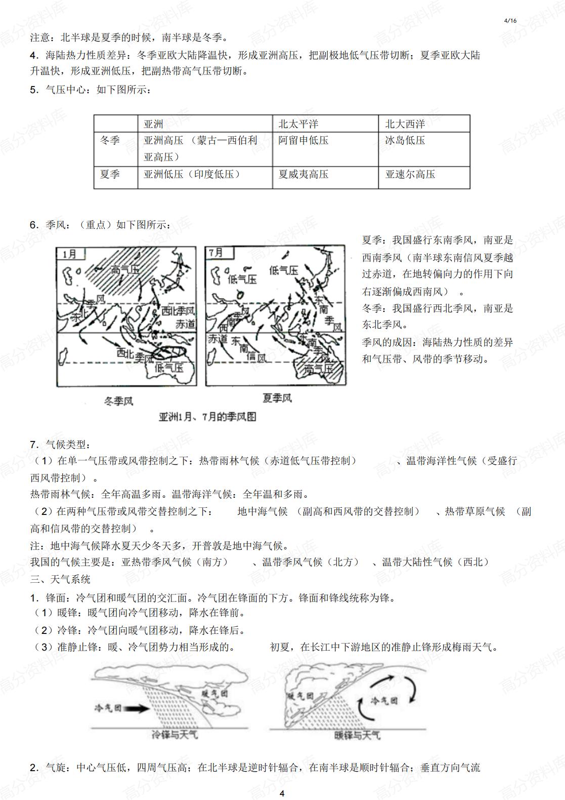 高中地理-必备知识清单插图高中地理3