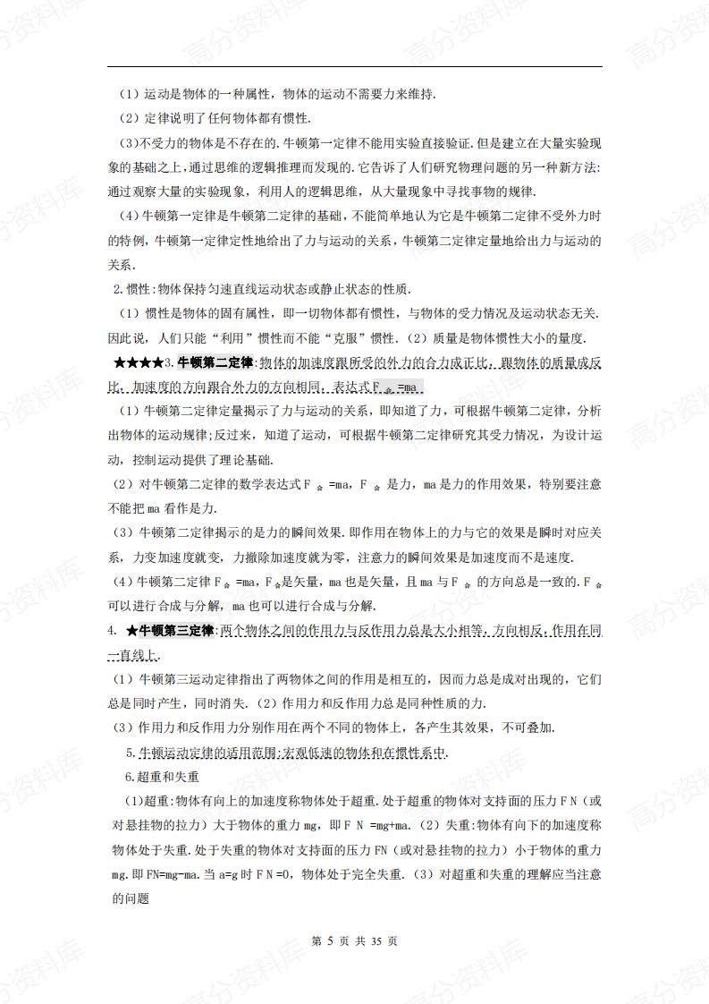 高中物理-知识点总结插图高中物理4