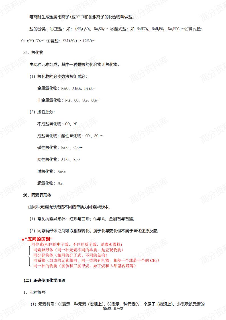 高中化学-高考备考知识点汇总插图高中化学7