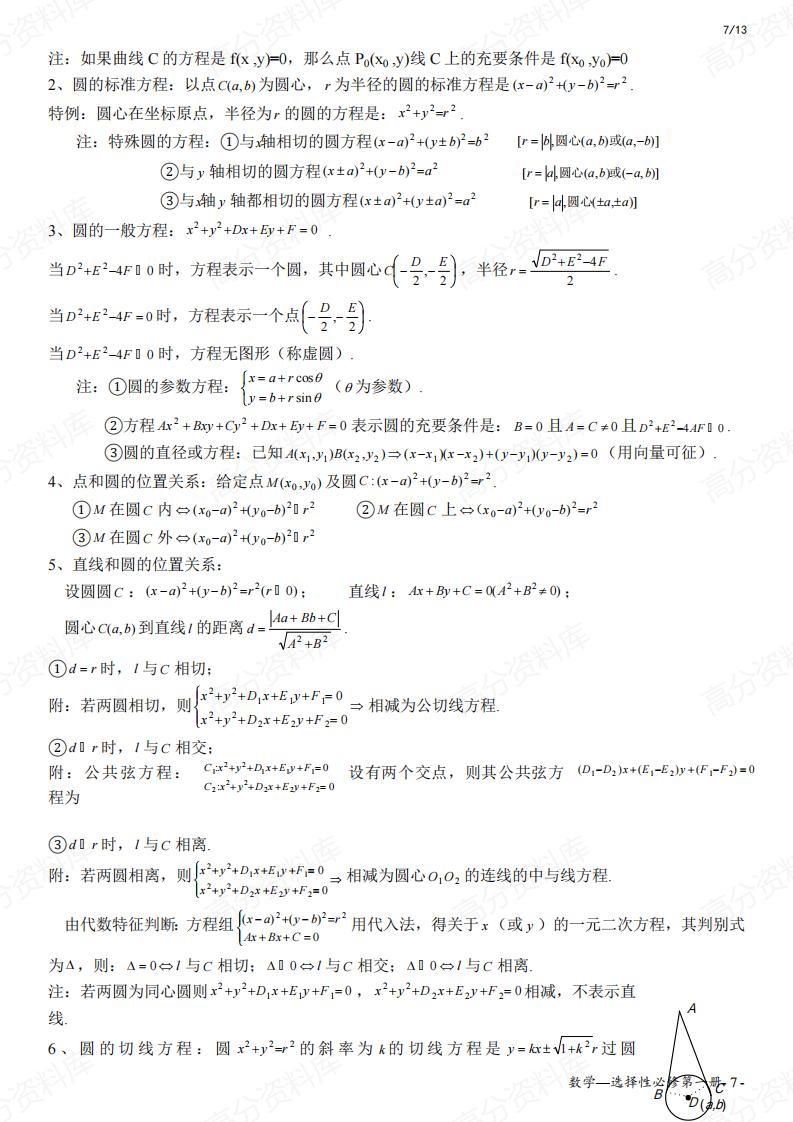 高中数学-人教A版数学选择性必修一知识点插图高中数学6