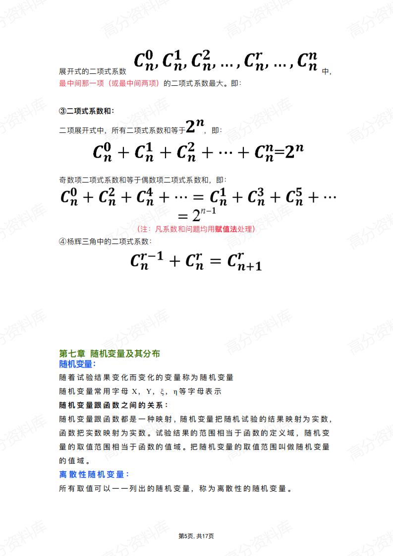 高中数学-人教A版选择性必修三知识点插图高中数学4