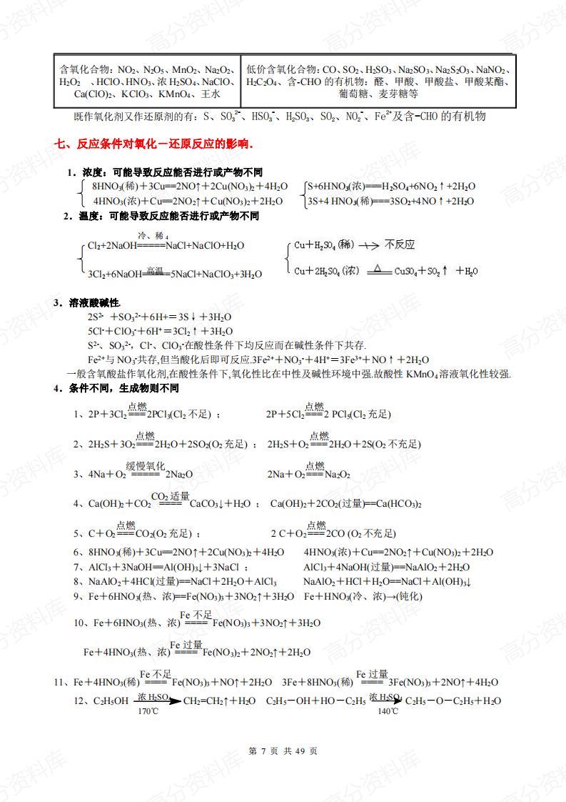 高中化学-总复习重要知识点详细全总结插图高中化学6