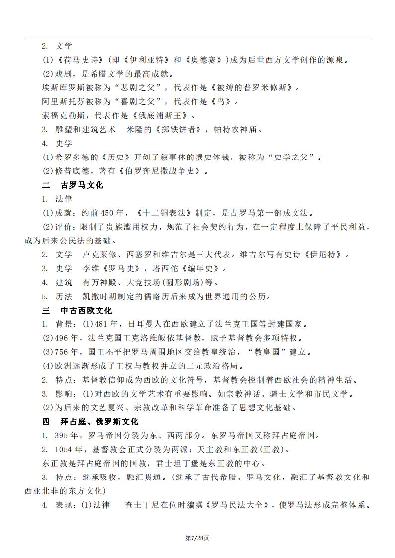 高中历史-部编人教版高三选择性必修3文化交流与传播知识点归纳总结插图高中历史6