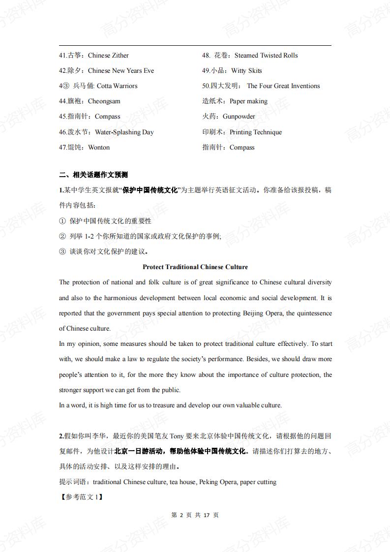 高中英语-25篇英语范文原创插图高中英语1