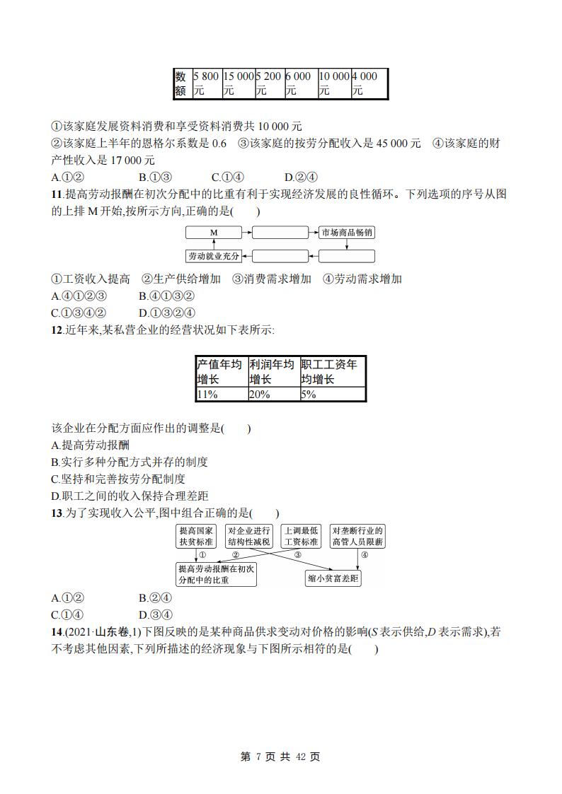 高中政治-高考复习政治题型专项练习及答案原创插图高中政治6