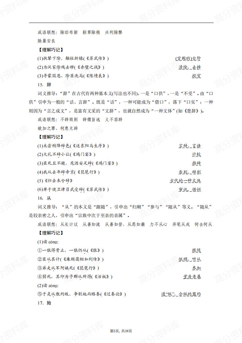 高中语文-120个重点文言实词插图高中语文4