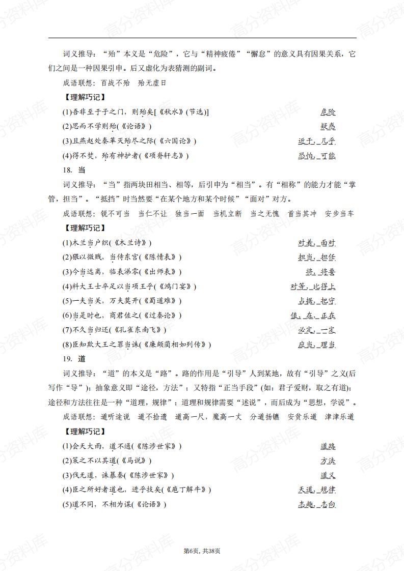 高中语文-120个重点文言实词插图高中语文5