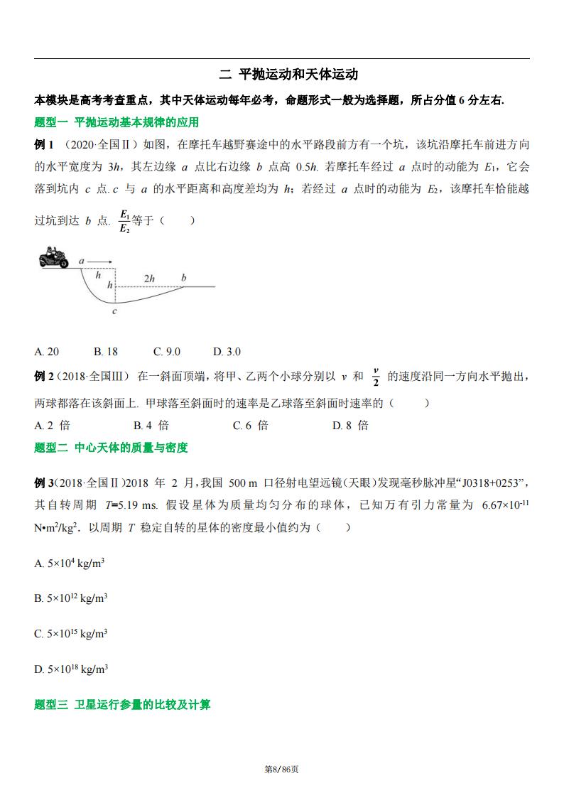 高中物理-高考复习物理常考必考题型总结（共61个题型，82道母题）插图高中物理7